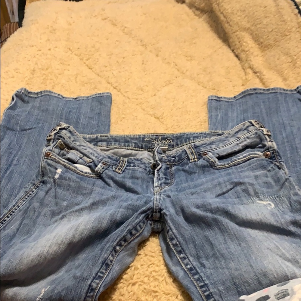 Silver jeans